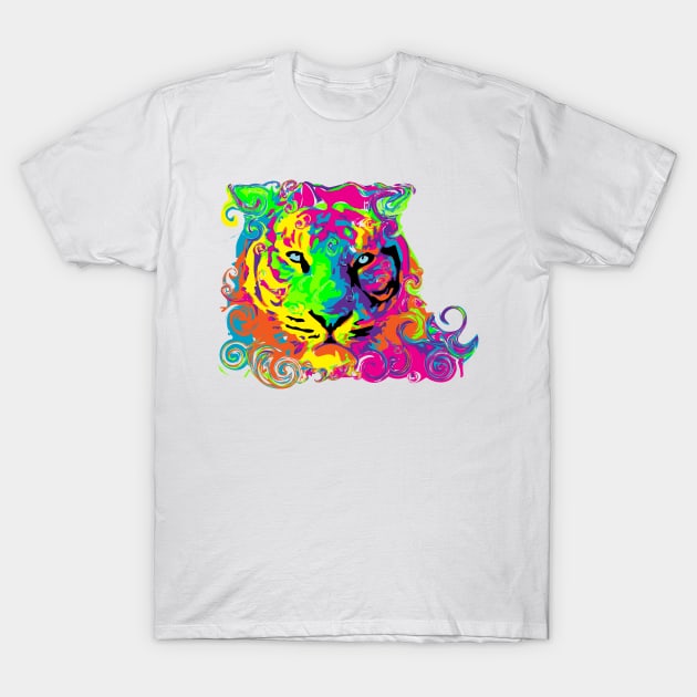 PSYCHEDELIC TIGER T-Shirt by shethemastercovets